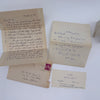 Holograph Note to M.B. Carver, Jr. — with Lee Jeffers Letter, Tor House Envelope, and Companion Correspondence (SIGNED)