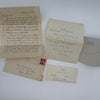Holograph Note to M.B. Carver, Jr. — with Lee Jeffers Letter, Tor House Envelope, and Companion Correspondence (SIGNED)